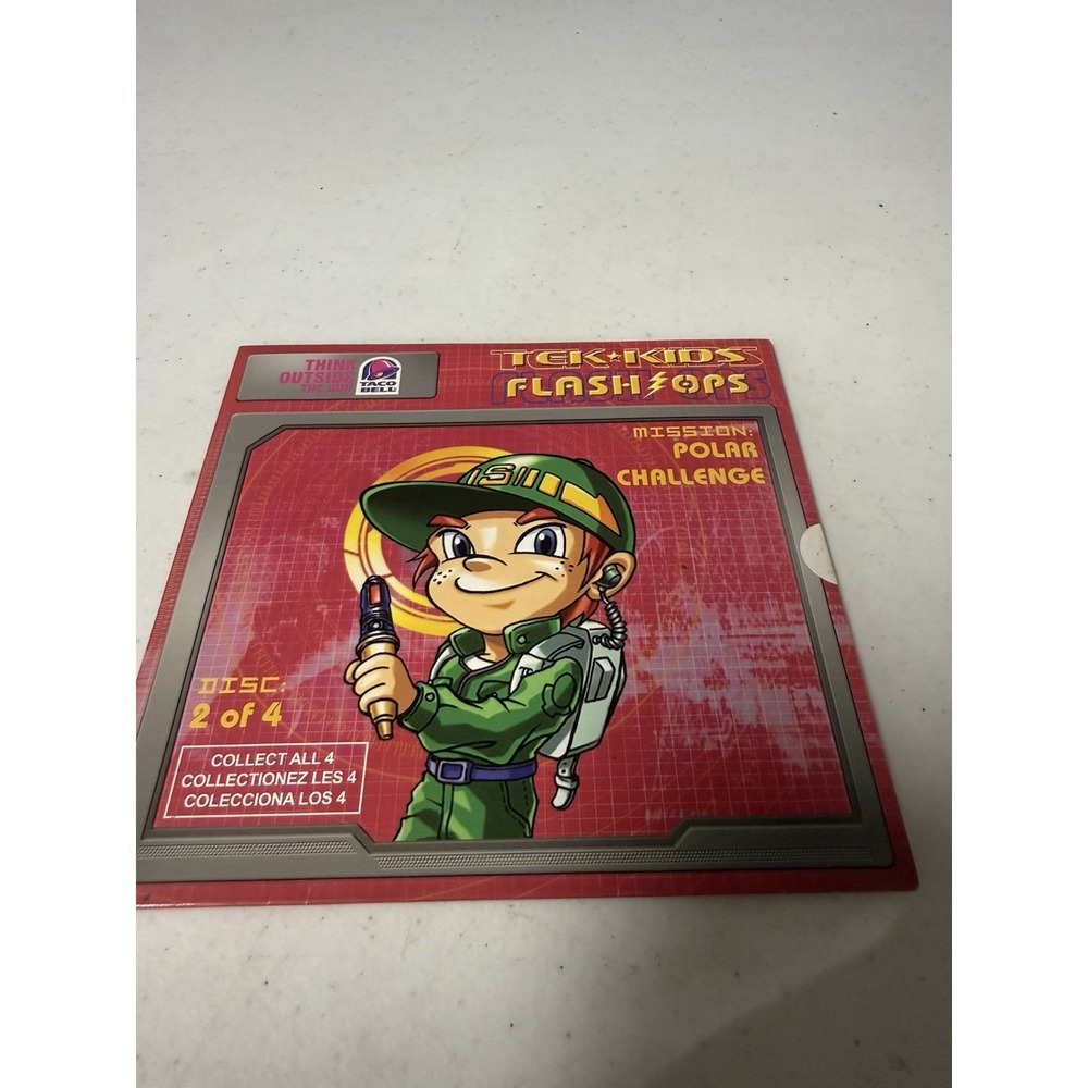 Rare Taco Bell CD-ROM 2006 Tek Kids Flash Ops Mission: Polar Challenge - #2 Of 4